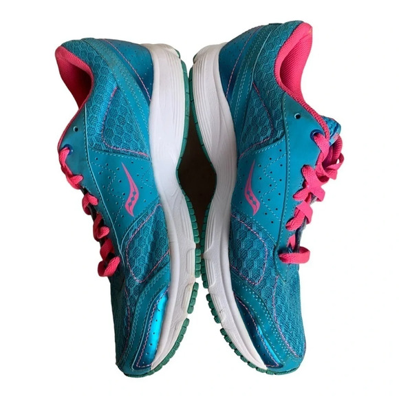 Saucony Women’s Outduel Sneakers Size  US 9.5 Pink Blue - Picture 8 of 16
